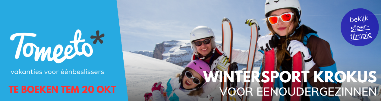 alleen met je kinderen op skivakantie