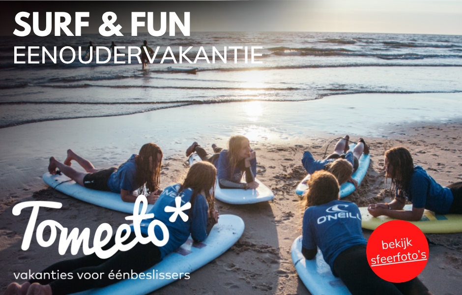 surfvakantie voor eenoudergezinnen