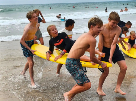 eenoudervakantie surf