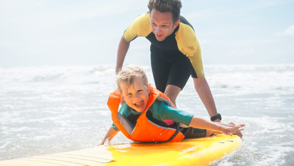 surfvakantie eenoudergezinnen met toddlers